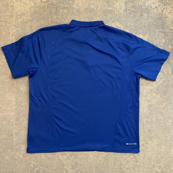 Ariat Polo Shirt Mens 2XL Blue AriatTEK Heat Series Performance Golf Stretch - Picture 8 of 11